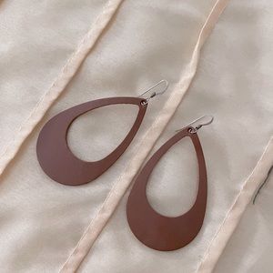 Nickel & Suede Leather earrings